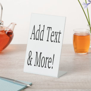 Add Text & More! Customize Your Own Personalized Pedestal Sign