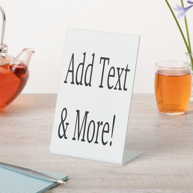 Add Text & More! Customize Your Own Personalized Pedestal Sign (In SItu)