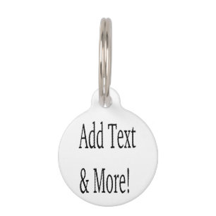 Add Text & More! Customize Your Own Personalized Pet Tag