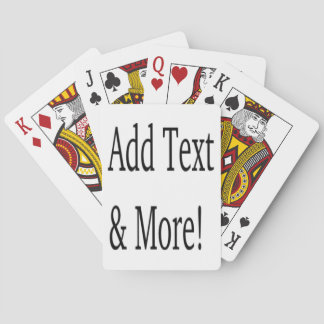 Add Text & More! Customize Your Own Personalized Playing Cards