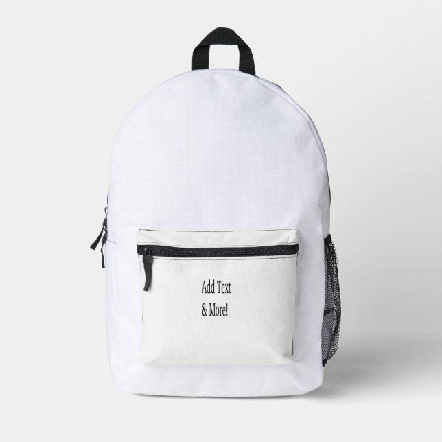 Add Text & More! Customize Your Own Personalized Printed Backpack (Front)