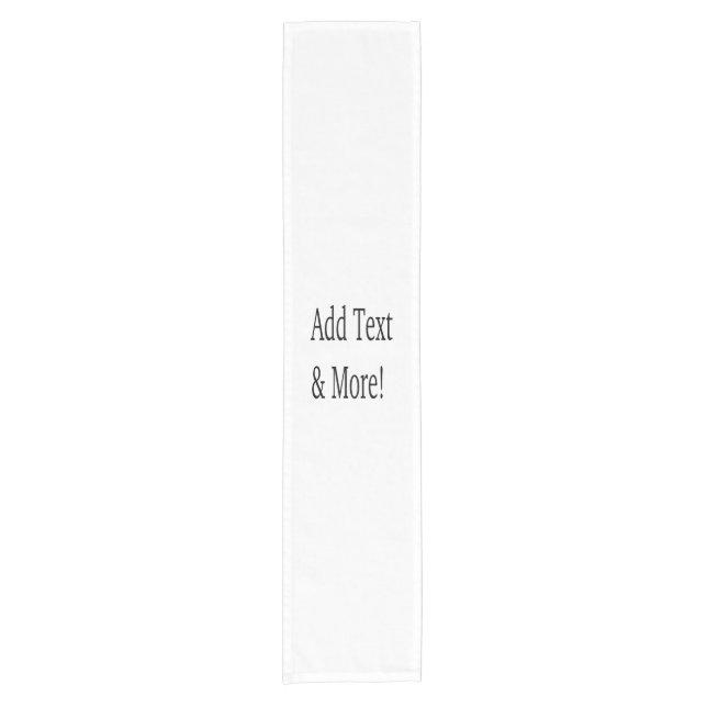 Add Text & More! Customize Your Own Personalized Short Table Runner (Front)