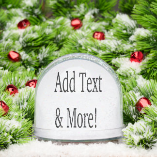 Add Text & More! Customize Your Own Personalized Snowglobe