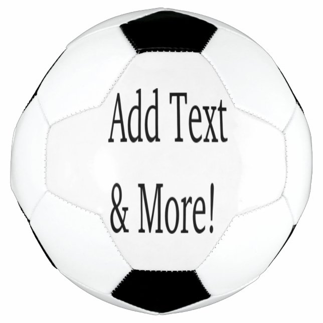 Add Text & More! Customize Your Own Personalized Soccer Ball (Front)