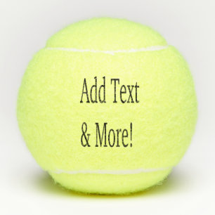 Add Text & More! Customize Your Own Personalized Tennis Balls