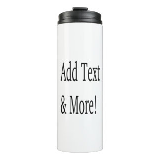 Add Text & More! Customize Your Own Personalized Thermal Tumbler