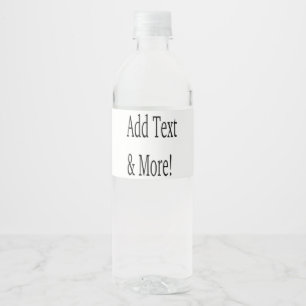 Add Text & More! Customize Your Own Personalized Water Bottle Label