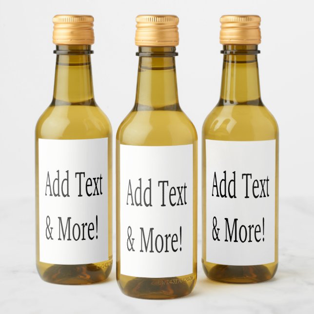 Add Text & More! Customize Your Own Personalized Wine Label (Bottles)