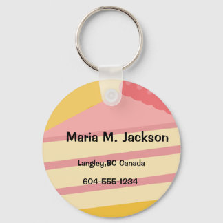 Add text,Name,address,cake Keychain