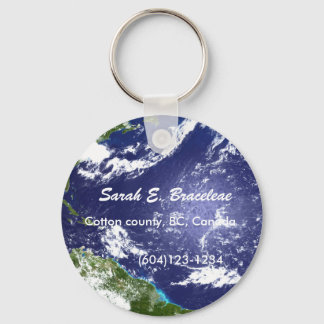 Add text,Name,address,Earth Keychain