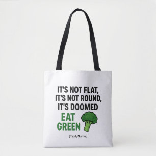 Add Text/Name Funny Broccoli Tote Bag – Eat Green