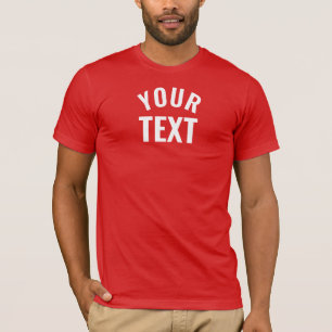 White Red Text T-Shirts \u0026 Shirt Designs | Zazzle CA