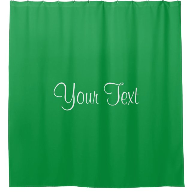 Add Text Name Modern Elegant Kelly Green Template (Front)