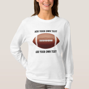 Add text on football throw pillow T-Shirt