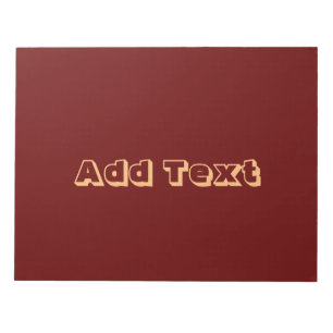 Add Text Printed Text Name Business Stationery Notepad