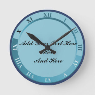 ADD TEXT ROUND CLOCK