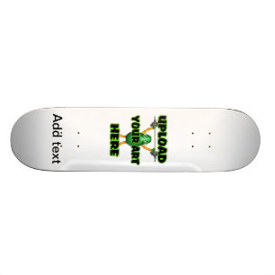 Add text to this cool leopard skateboard