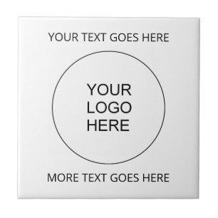 Add Text Upload Your Own Business Company Logo Tile