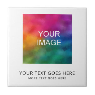 Add Text Upload Your Own Logo Or Photo Image Tile