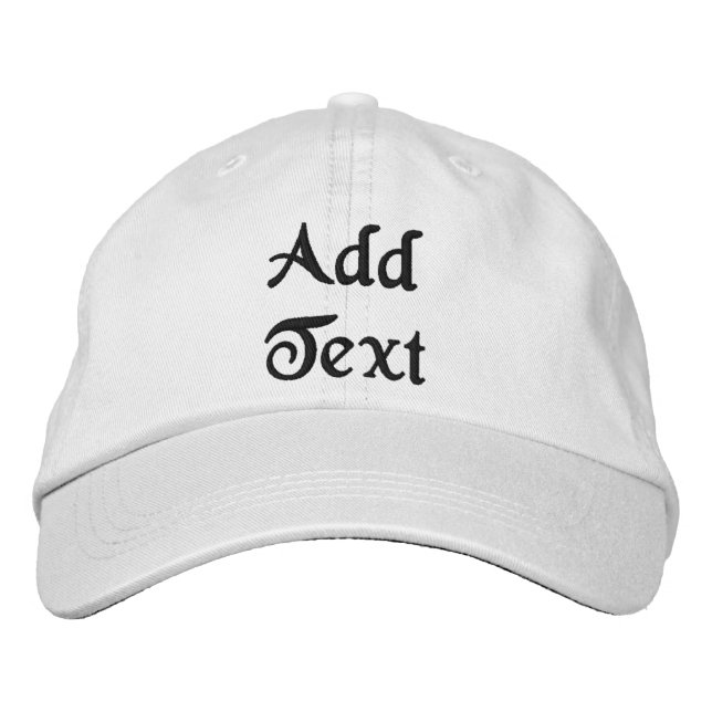 Add Text Visor Trucker Adjustable-Hat Stylish Cool Embroidered Hat (Front)