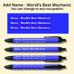 Add the Name - World's Best Mechanic Black Ink Pen<br><div class="desc">Add the Name,   or any other message you want on this pen - Change to your own details. See my store for lots more great Pens</div>