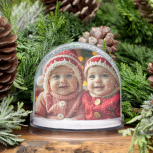 Add Two Photos Snow Globe