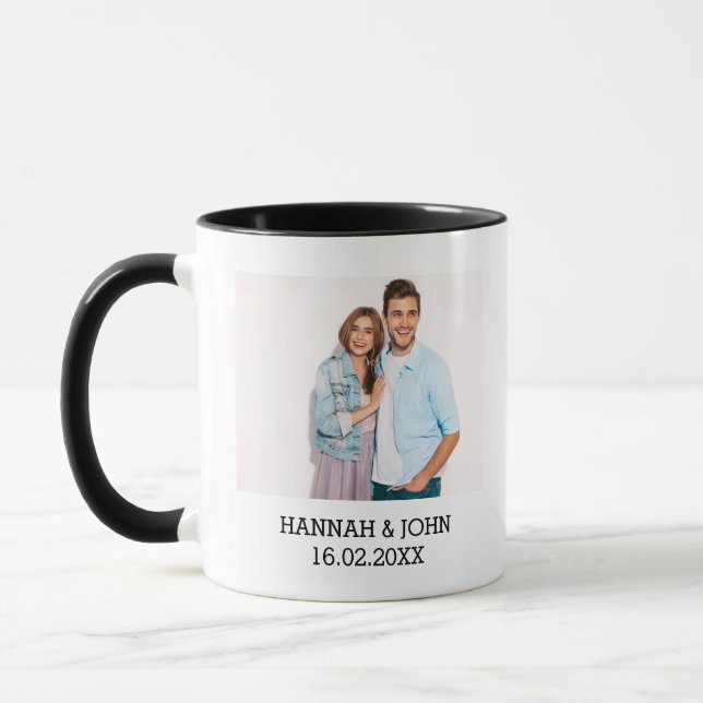 Add Unique Custom Photo/Text Customized Coffee Mug (Left)