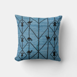 Add Warmth and Texture with Kilim Pillows_Blue Throw Pillow