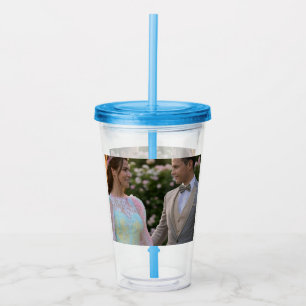 Add Wedding Photo Customize Acrylic Tumbler
