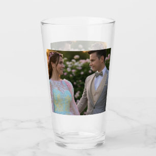 Add Wedding Photo Customize Glass