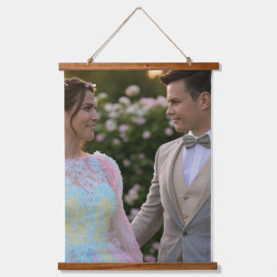 Add Wedding Photo Customize Hanging Tapestry