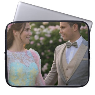 Add Wedding Photo Customize Laptop Sleeve