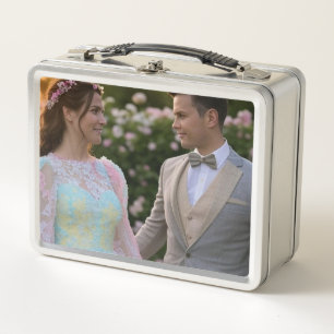 Add Wedding Photo Customize Metal Lunch Box
