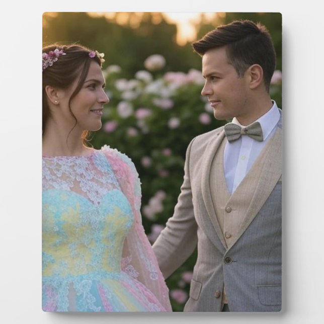 Add Wedding Photo Customize Plaque (Front)