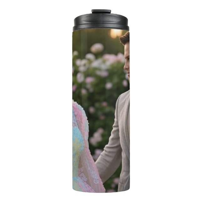 Add Wedding Photo Customize Thermal Tumbler (Front)