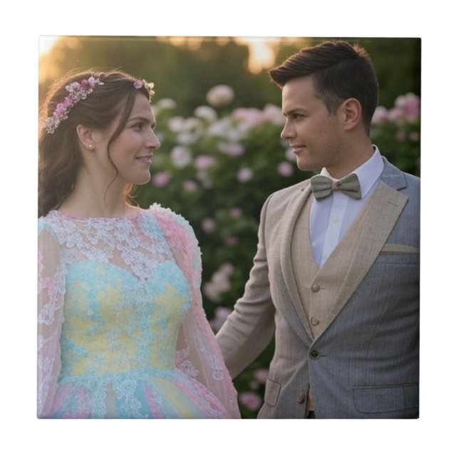 Add Wedding Photo Customize Tile (Front)
