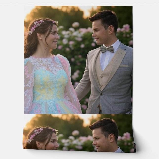 Add Wedding Photo Customize Wallpaper (Unrolling)