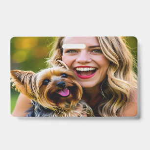 Add Yorkshire Terrier Photo Personalize Badge