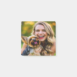 Add Yorkshire Terrier Photo Personalize Post-it Notes