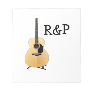 Add you name text brown acoustic guitar editable notepad