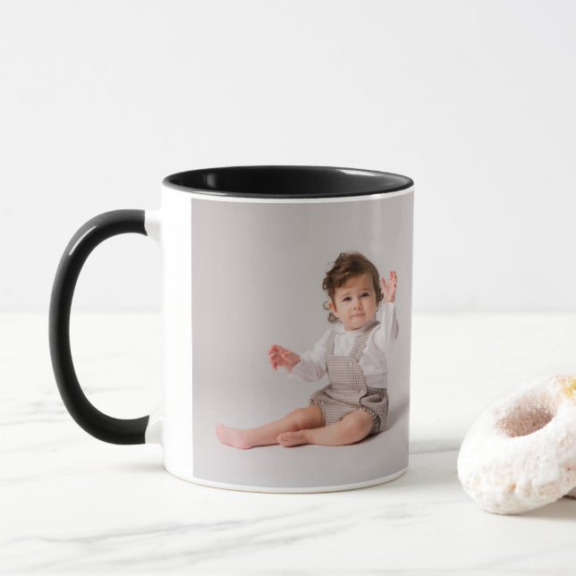 Add Your 2 Photos Mug (With Donut)