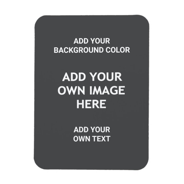 Add your background colour, your image, your  text magnet (Vertical)