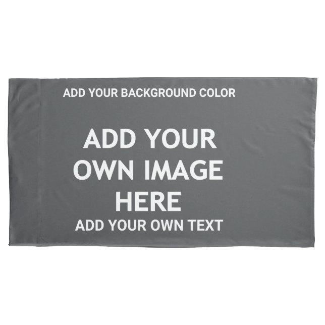 Add your background colour, your image, your  text pillowcase (Front-Left)