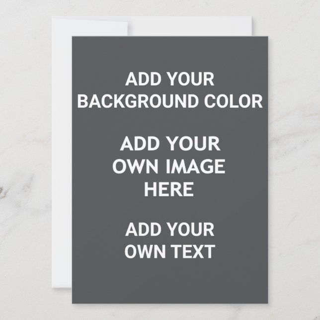 Add your background colour, your image, your  text save the date (Front)