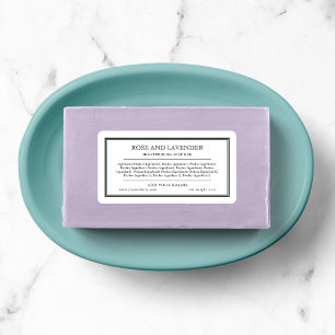 Add Your Brand Classic Black Border Ingredients Label