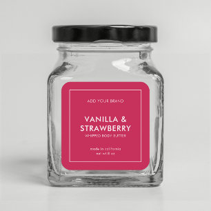 Add Your Brand Custom Colour Modern Product Label
