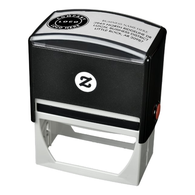 Add Your Brand Logo DIY Office Address Self-inking Stamp (Product)