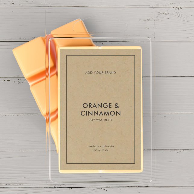 Add Your Brand Minimalist Kraft Product Label (Creator Uploaded)