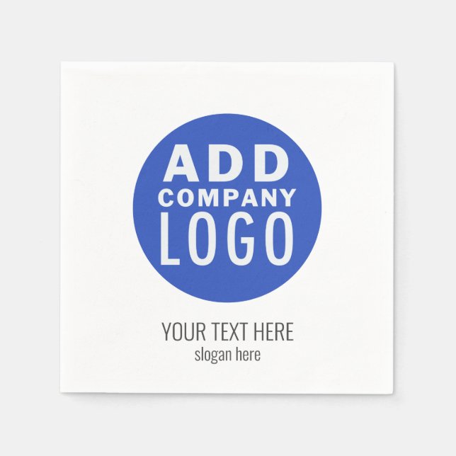 Add Your Branded Corporate Business Logo Paper Napkin (Front)