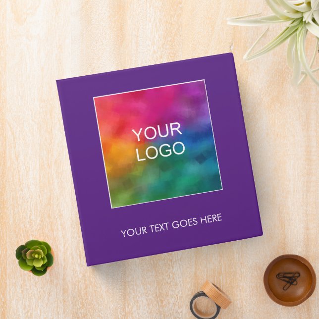 Add Your Business Company Logo Text Here Binder (In Situ)